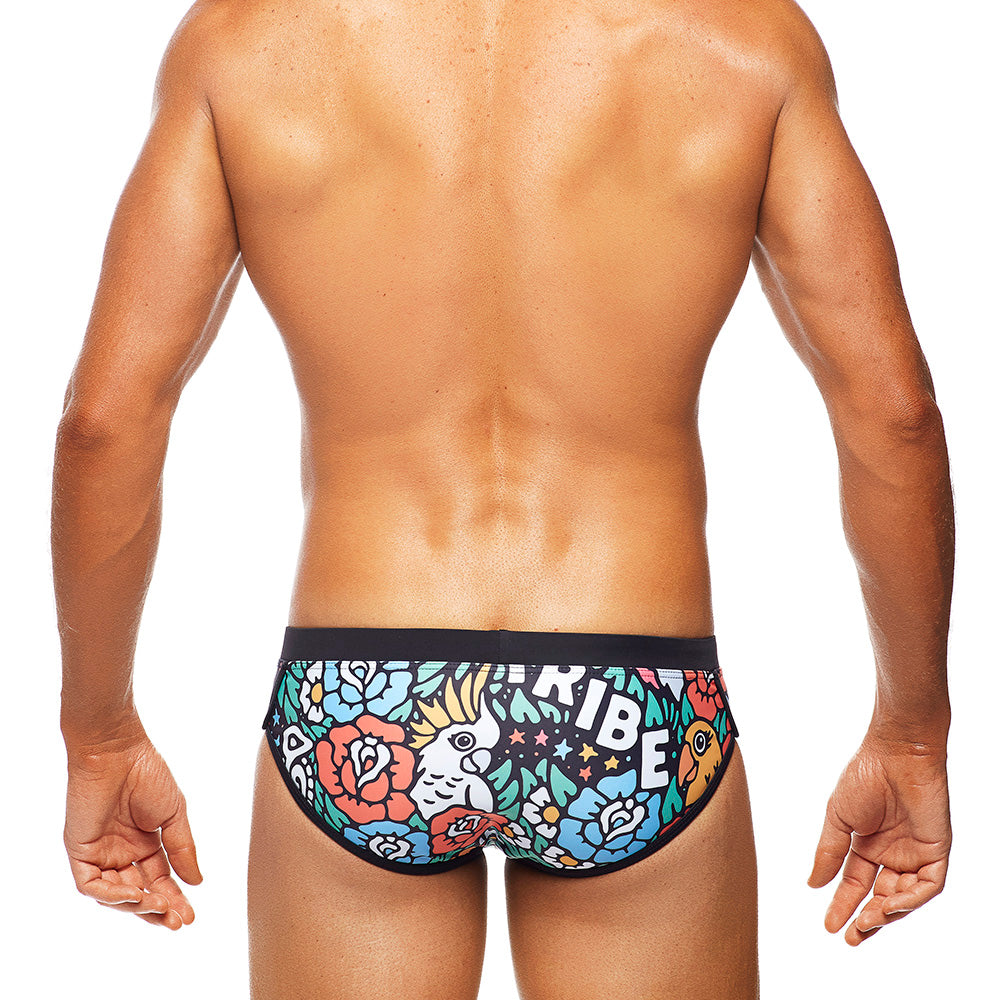 Oz Tribe - Black Binds - Lo Rise Swim Brief