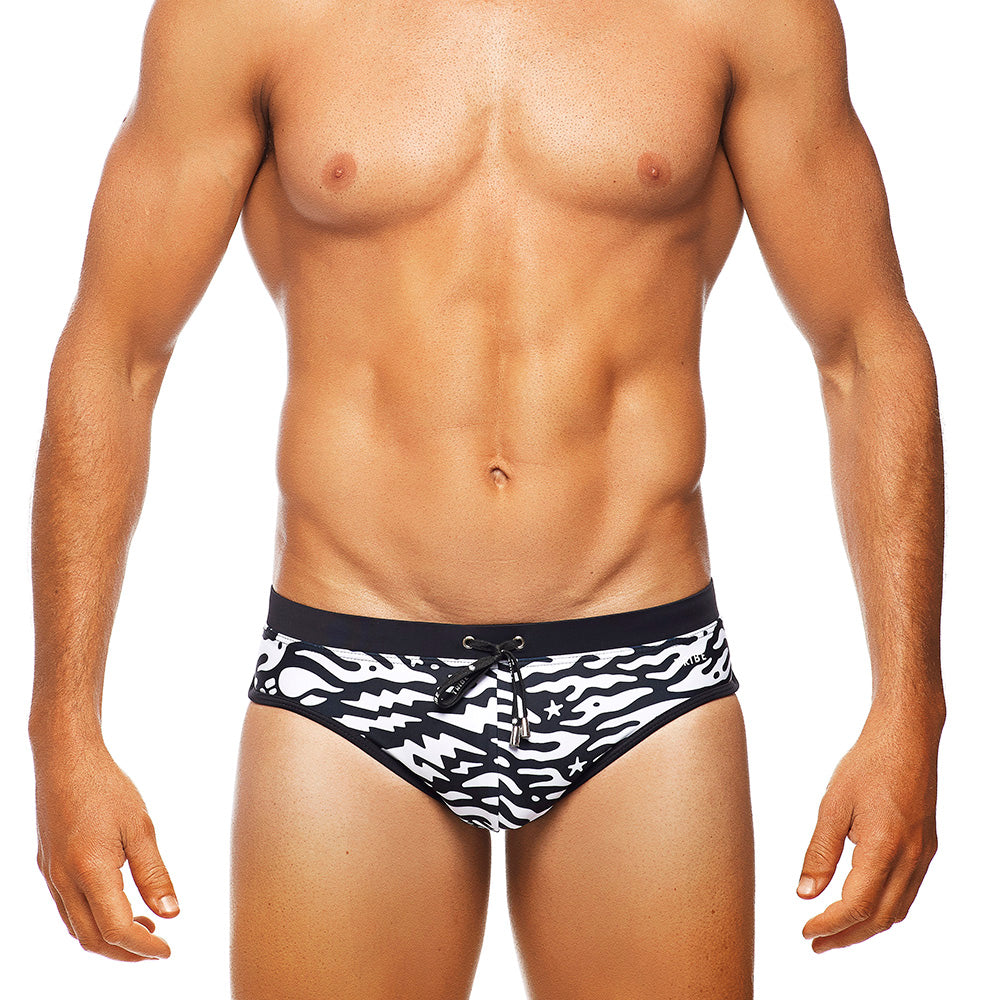 Rebel | Black Binds - Lo Rise Swim Brief