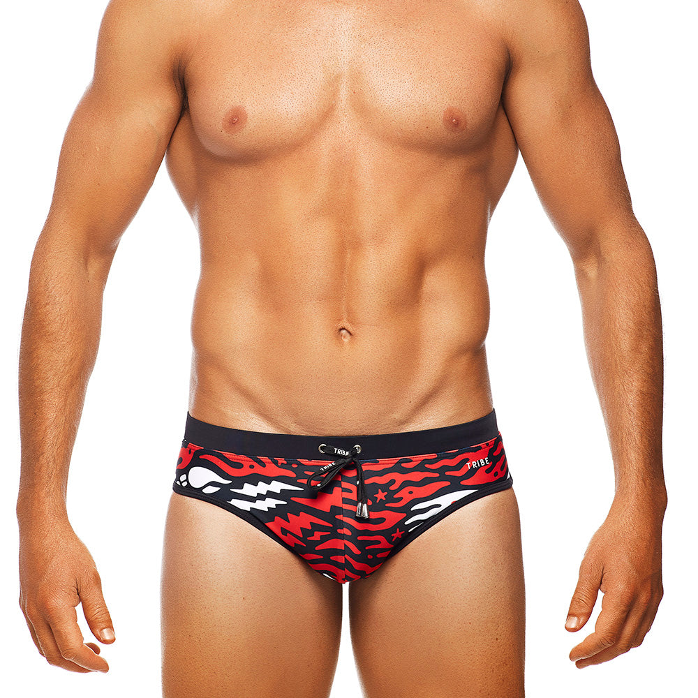 Rebel | Black Binds - Lo Rise Swim Brief