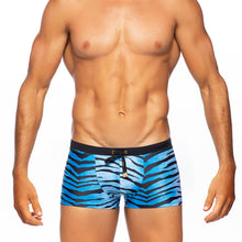 Load image into Gallery viewer, Tiger - Blue - Swim Trunk