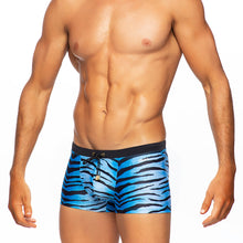 Load image into Gallery viewer, Tiger - Blue - Swim Trunk