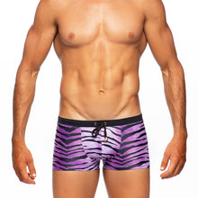 Load image into Gallery viewer, Tiger - Purple - Swim Trunk