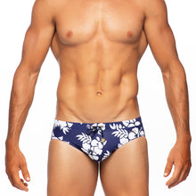 Load image into Gallery viewer, Aloha - Navy - Lo Rise Swim Brief