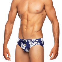 Load image into Gallery viewer, Aloha - Navy - Lo Rise Swim Brief