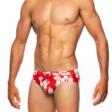 Load image into Gallery viewer, Aloha - Red - Lo Rise Swim Brief
