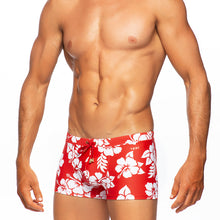 Load image into Gallery viewer, Aloha - Red - Swim Trunk