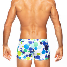 Load image into Gallery viewer, Bubbles - Blue / Lime - Swim Trunk