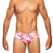 Load image into Gallery viewer, Bubbles - Pink / Orange - Lo Rise Swim Brief