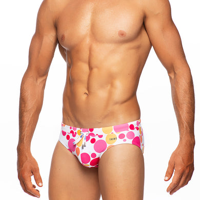 Bubbles - Pink / Orange - Lo Rise Swim Brief