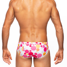Load image into Gallery viewer, Bubbles - Pink / Orange - Lo Rise Swim Brief