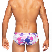 Load image into Gallery viewer, Bubbles - Purples - Lo Rise Swim Brief