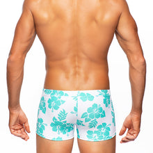 Load image into Gallery viewer, Hula - White / Aqua - Swim Trunk