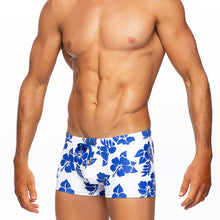Load image into Gallery viewer, Hula - White / Cobalt - Swim Trunk