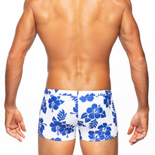 Load image into Gallery viewer, Hula - White / Cobalt - Swim Trunk