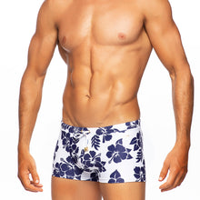 Load image into Gallery viewer, Hula - White / Navy - Swim Trunk