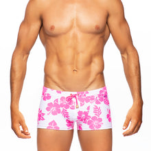 Load image into Gallery viewer, Hula - White / Pink - Swim Trunk