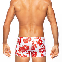 Load image into Gallery viewer, Hula - White / Red - Swim Trunk