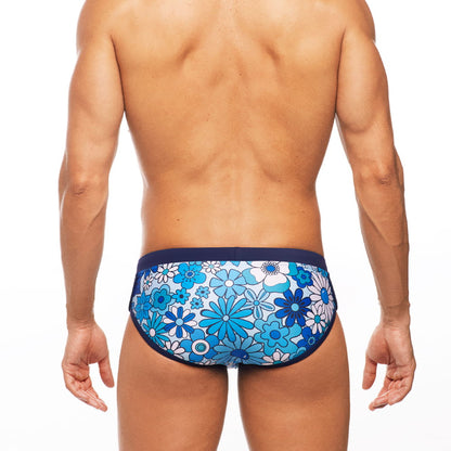 Botanical Vines - Lo Rise Swim Brief