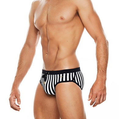 Saint Martin - Black - Lo Rise Swim Brief