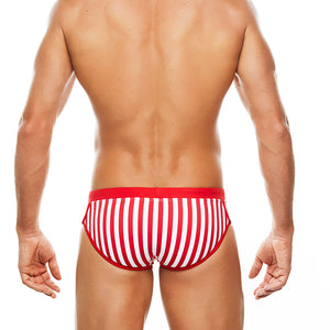 Saint Martin - Red - Lo Rise Swim Brief