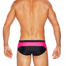 Load image into Gallery viewer, Barbados - Black / Pink - LoRise Brief - Tribe Australia