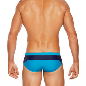 Barbados - Peacock / Navy - LoRise Brief - Tribe Australia