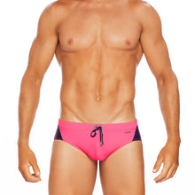 Load image into Gallery viewer, Barbados - Pink / Navy - LoRise Brief - Tribe Australia