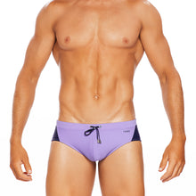 Load image into Gallery viewer, Barbados - Purple / Navy - LoRise Brief - Tribe Australia