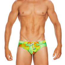 Load image into Gallery viewer, Honolulu - Green - Lo Rise Swim Brief
