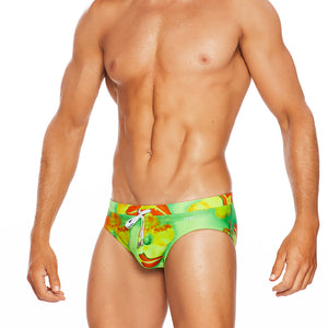Honolulu - Green - Lo Rise Swim Brief