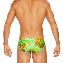 Load image into Gallery viewer, Honolulu - Green - Lo Rise Swim Brief