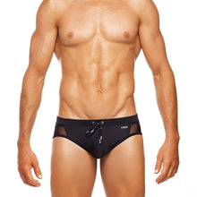 Load image into Gallery viewer, Positano - Black - Lo Rise Swim Brief