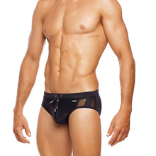Load image into Gallery viewer, Positano - Black - Lo Rise Swim Brief