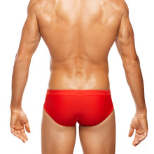 Load image into Gallery viewer, Positano - Fire Red- Lo Rise Swim Brief