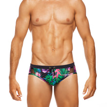 Load image into Gallery viewer, Positano Tropical - Tahiti - Lo Rise Swim Brief