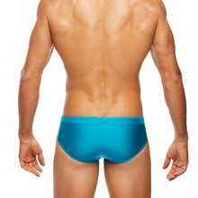 Load image into Gallery viewer, Sparkle - Peacock - Lo Rise Swim Brief