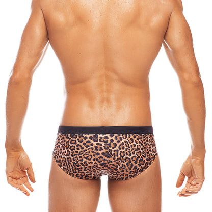 Africa - Leopard  - Lo Rise Swim Brief