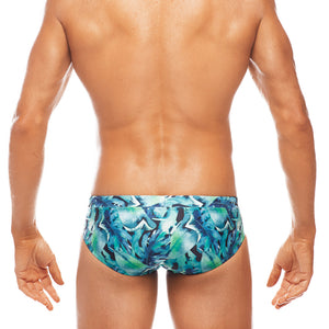 Amazon - Green  - Lo Rise Swim Brief