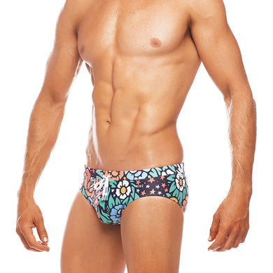 Oz Tribe - Full Print  - Lo Rise Swim Brief