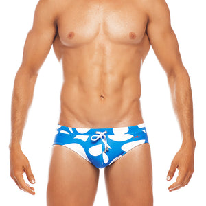 Pacific - Blue / White / Red - Lo Rise Swim Brief