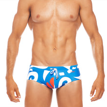 Load image into Gallery viewer, Pacific - Blue / White / Red - Swim Brief