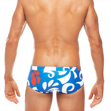 Load image into Gallery viewer, Pacific - Blue / White / Red - Swim Brief