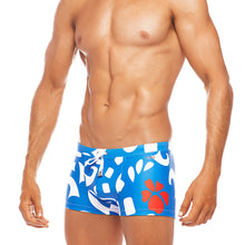 Load image into Gallery viewer, Pacific - Blue / White / Red - Swim Trunk