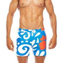 Load image into Gallery viewer, Pacific - Blue / White / Red - Swim Short
