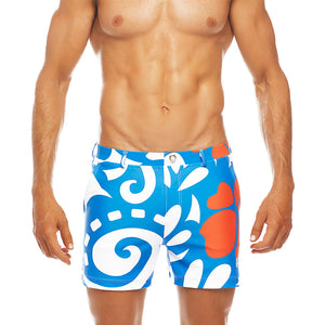 Pacific - Blue / White / Red - Swim Short