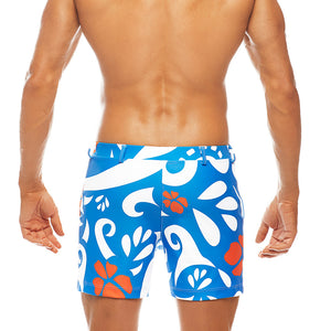 Pacific - Blue / White / Red - Swim Short