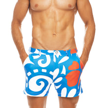 Load image into Gallery viewer, Pacific - Blue / White / Red - Swim Short