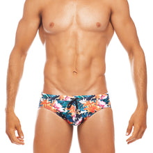 Load image into Gallery viewer, Tropicana - Pink / Orange  - Lo Rise Swim Brief