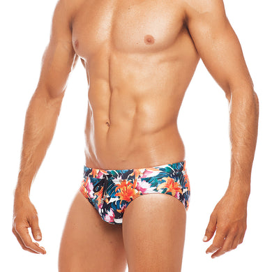 Tropicana - Pink / Orange  - Lo Rise Swim Brief