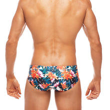 Load image into Gallery viewer, Tropicana - Pink / Orange  - Lo Rise Swim Brief